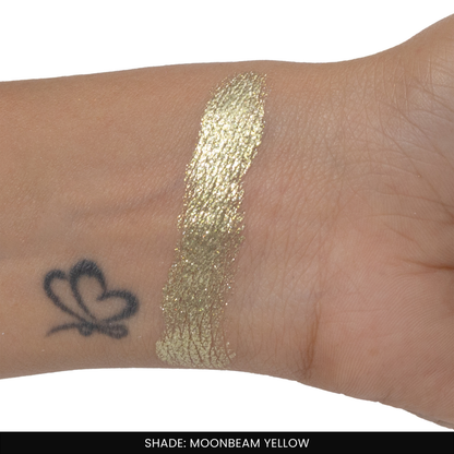 Moonbeam Yellow Single Metallic Pressed Eyeshadow | Pigmented | Long-Wearing