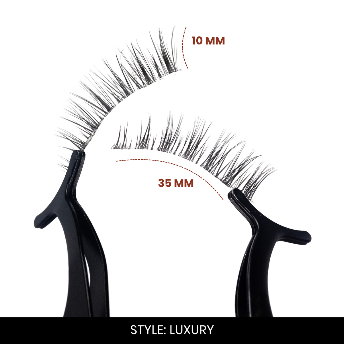 Luxury False Eyelashes | Pair of 20 | Fake Eyelashes for Women | Bridal & Wedding Look | Lightweight Band