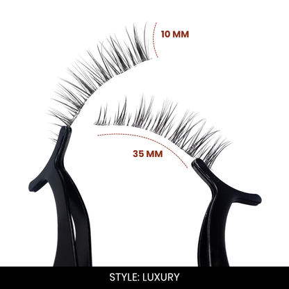 Luxury False Eyelashes | Pair of 20 | Fake Eyelashes for Women | Bridal & Wedding Look | Lightweight Band