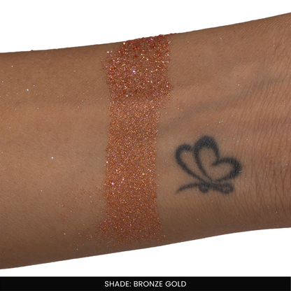 Bronze Gold Ultra Fine Loose Glitters | Cosmetic Grade | Face Body Nail