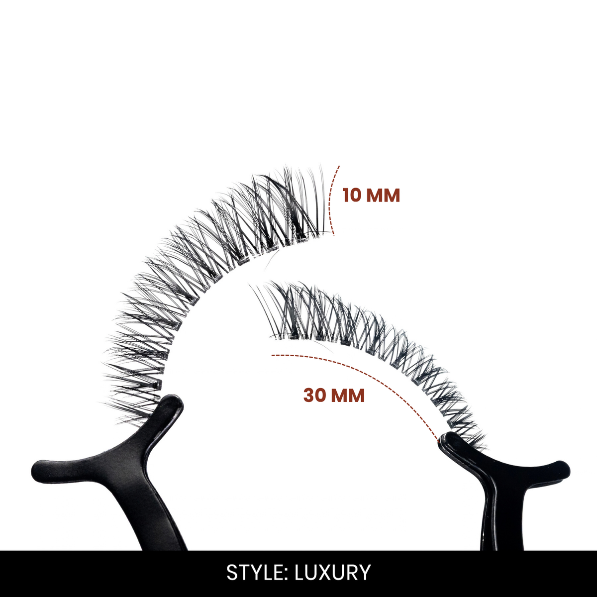Luxury False Eyelashes | Pair of 20 | Fake Eyelashes for Women | Bridal & Wedding Look | Lightweight Band