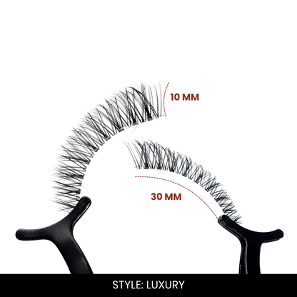 Luxury False Eyelashes | Pair of 20 | Fake Eyelashes for Women | Bridal & Wedding Look | Lightweight Band