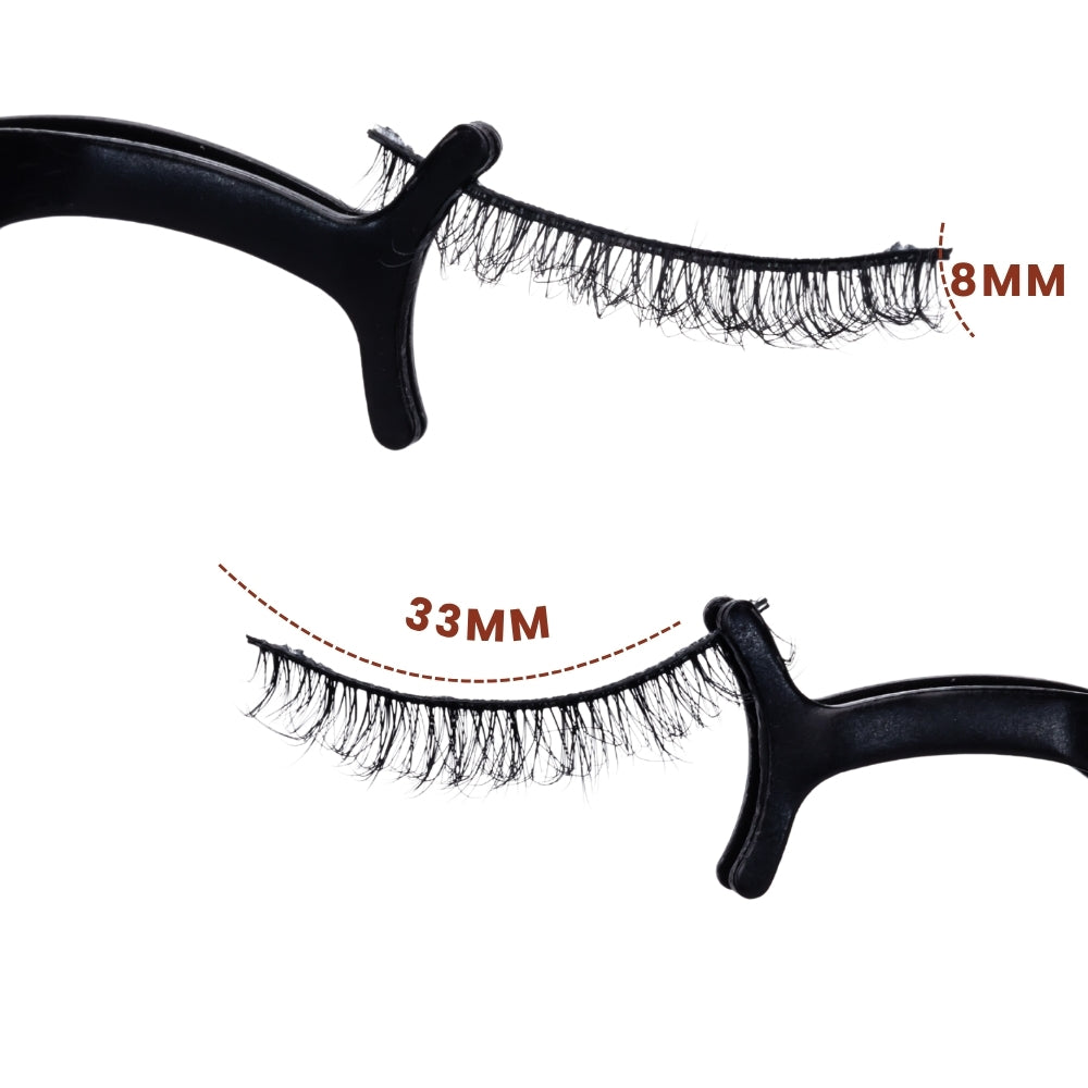 Chic False Eye Lashes | Medium Occasion Wear | Vegan Cruelty-Free | Pair of 10