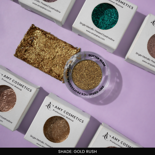 Golden Rush Single Metallic Pressed Eyeshadow | Pigmented | Long-Wearing