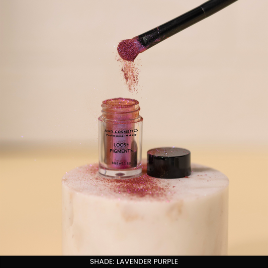 Lavender Purple Loose Pigments | Highly Pigmented Eyeshadow Powder | Shimmer Finish