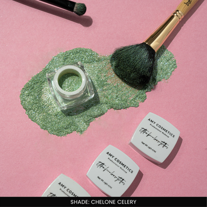 Chelone Celery Ultra Fine Loose Glitters | Cosmetic Grade | Face Body Nail