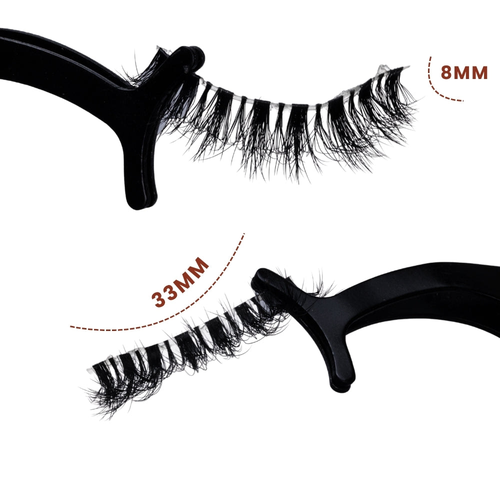 KIM False Eye Lashes | Bold Dramatic Glam | Vegan Cruelty-Free | Pair of 10