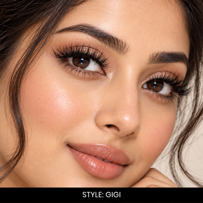 Gigi False Eyelashes | Pair of 5 | Fake Eyelashes for Women | Neat Everyday Look | Lightweight Band