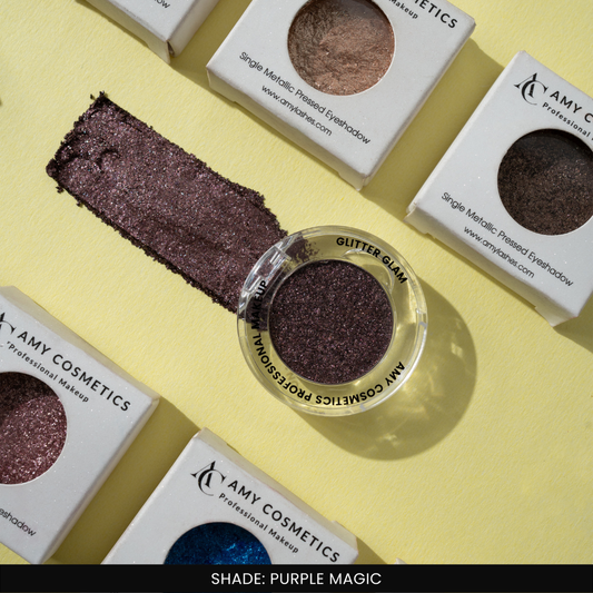 Purple Magic Single Metallic Pressed Eyeshadow | Pigmented | Long-Wearing