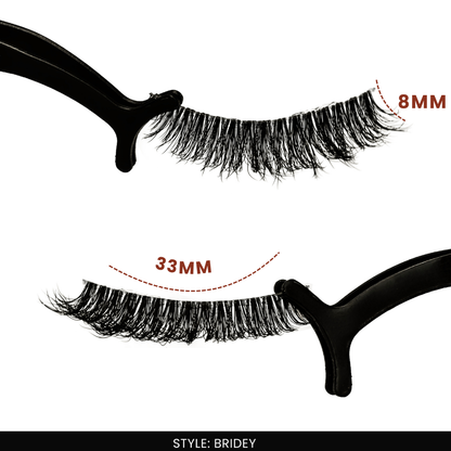 Bridey False Eye Lashes | Medium Occasion Wear | Vegan Cruelty-Free | Pair of 10
