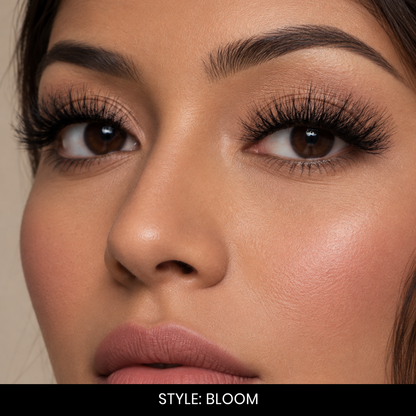 Bloom False Eyelashes | Pair of 1 | Fake Eyelashes for Women | Glam Party Look | Lightweight Band