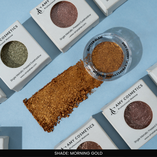 Morning Gold Single Metallic Pressed Eyeshadow | Pigmented | Long-Wearing