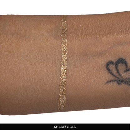 Gold Glitter Eyeliner | Sparkle Liner | Fine Tip Applicator