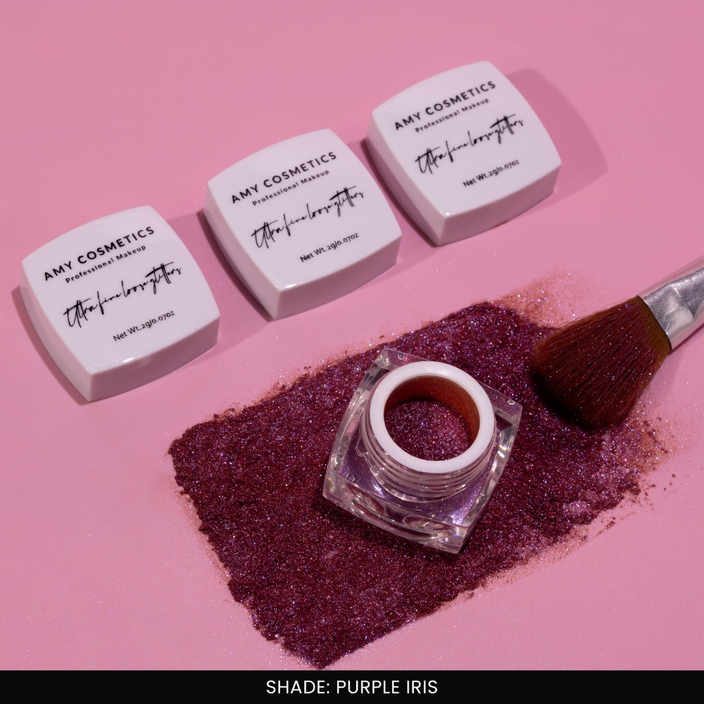 Purple Iris Ultra Fine Loose Glitters | Cosmetic Grade | Face Body Nail