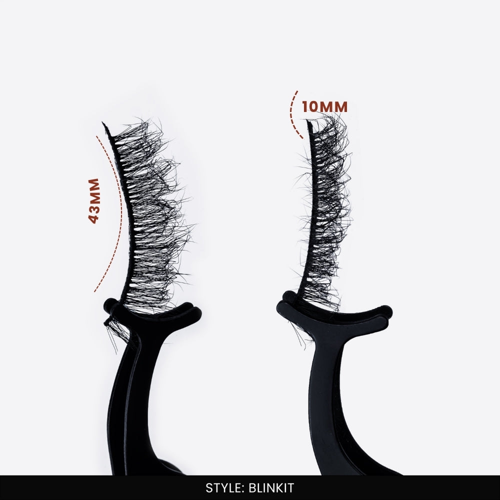 Blink It False Eye Lashes | Bold Dramatic Glam | Vegan Cruelty-Free | Pair of 10