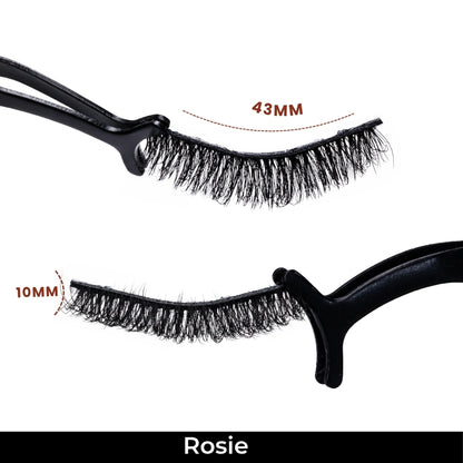 Rosie False Eye Lashes | Bold Dramatic Glam | Vegan Cruelty-Free | Pair of 10
