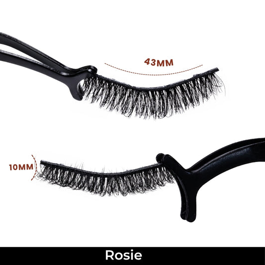 Rosie False Eye Lashes | Bold Dramatic Glam | Vegan Cruelty-Free | Pair of 10