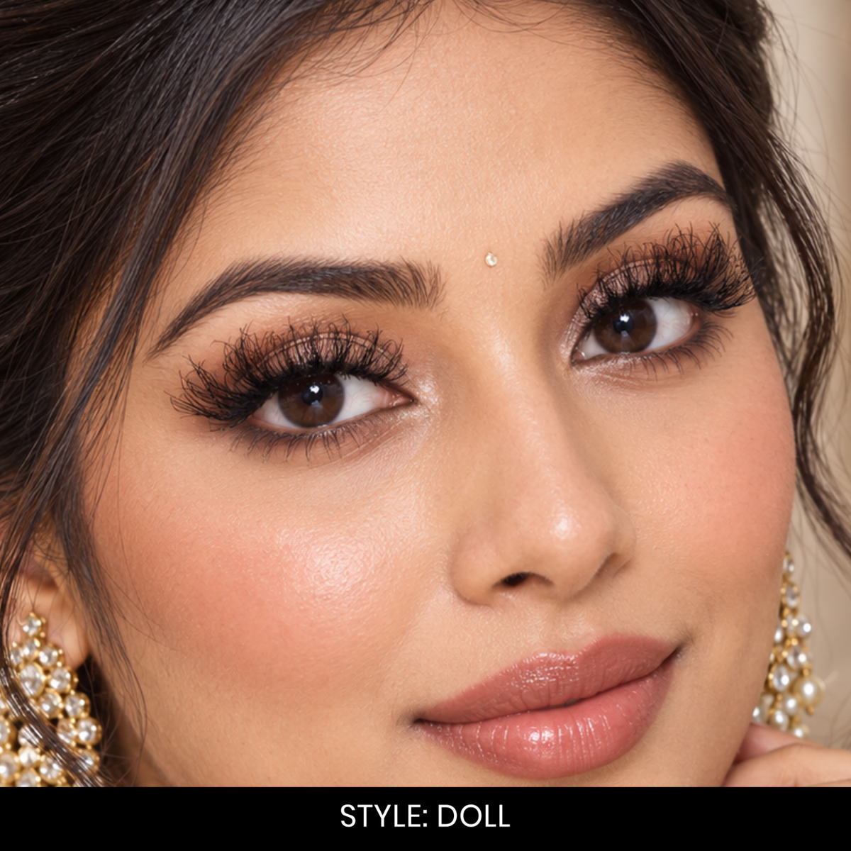 Doll False Eyelashes | Pair of 20 | Fake Eyelashes for Women | Glam Party Look | Lightweight Band