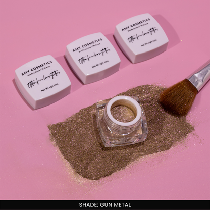 Gun Metal Ultra Fine Loose Glitters | Cosmetic Grade | Face Body Nail