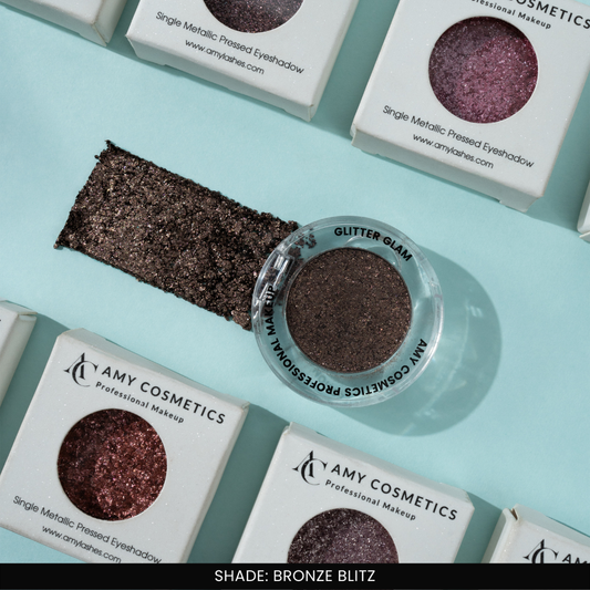 Bronze Blitz Single Metallic Pressed Eyeshadow | Pigmented | Long-Wearing