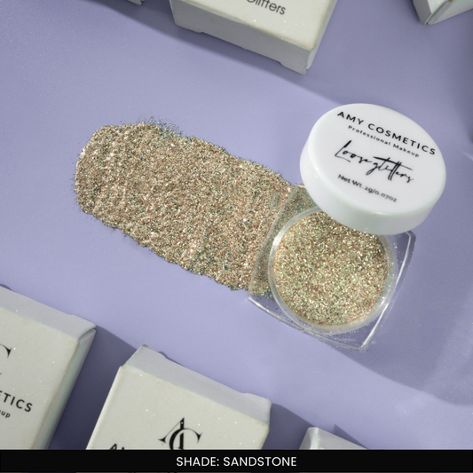 Sandstone Loose Glitters | Cosmetic Grade | Face and Body Use