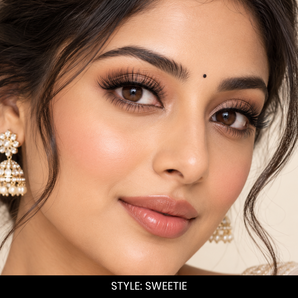 Sweetie False Eyelashes | Pair of 1 | Fake Eyelashes for Women | Soft Natural Look | Lightweight Band