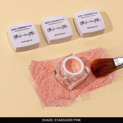 Stargazer Pink Ultra Fine Loose Glitters | Cosmetic Grade | Face Body Nail