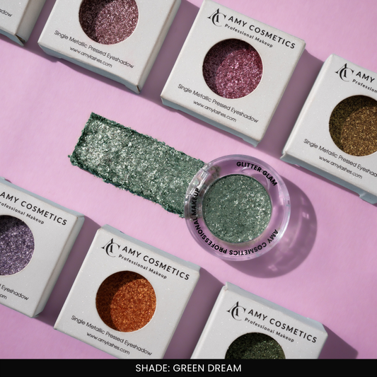 Green Dream Single Metallic Pressed Eyeshadow | Pigmented | Long-Wearing