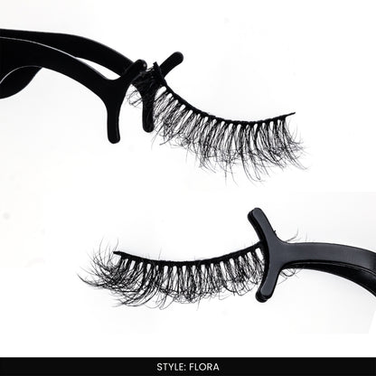 Flora False Eye Lashes | Natural Daily Wear | Vegan Cruelty-Free | Pair of 5