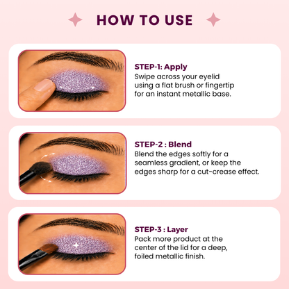 Mermaid Single Metallic Pressed Eyeshadow | Pigmented | Long-Wearing