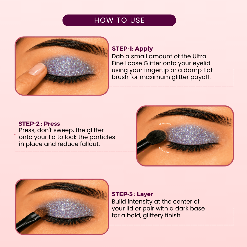 Belmont Blue Ultra Fine Loose Glitters | Cosmetic Grade | Face Body Nail