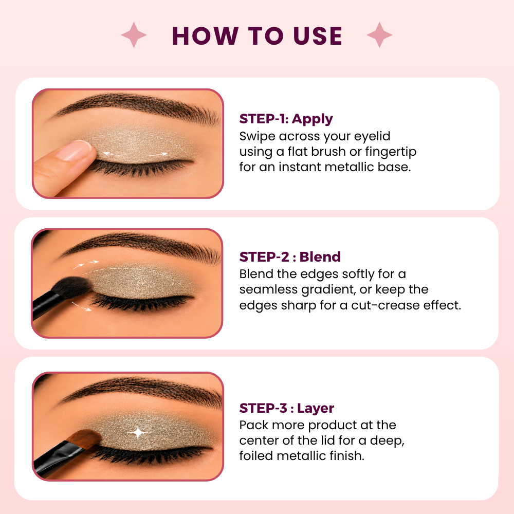 Moonbeam Yellow Single Metallic Pressed Eyeshadow | Pigmented | Long-Wearing