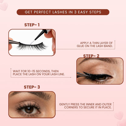 Dream False Eye Lashes | Bold Dramatic Glam | Vegan Cruelty-Free | Pair of 20