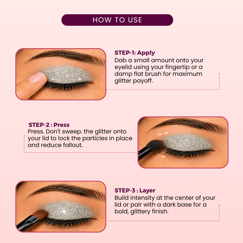 Silver Stars Loose Glitters | Cosmetic Grade | Face and Body Use