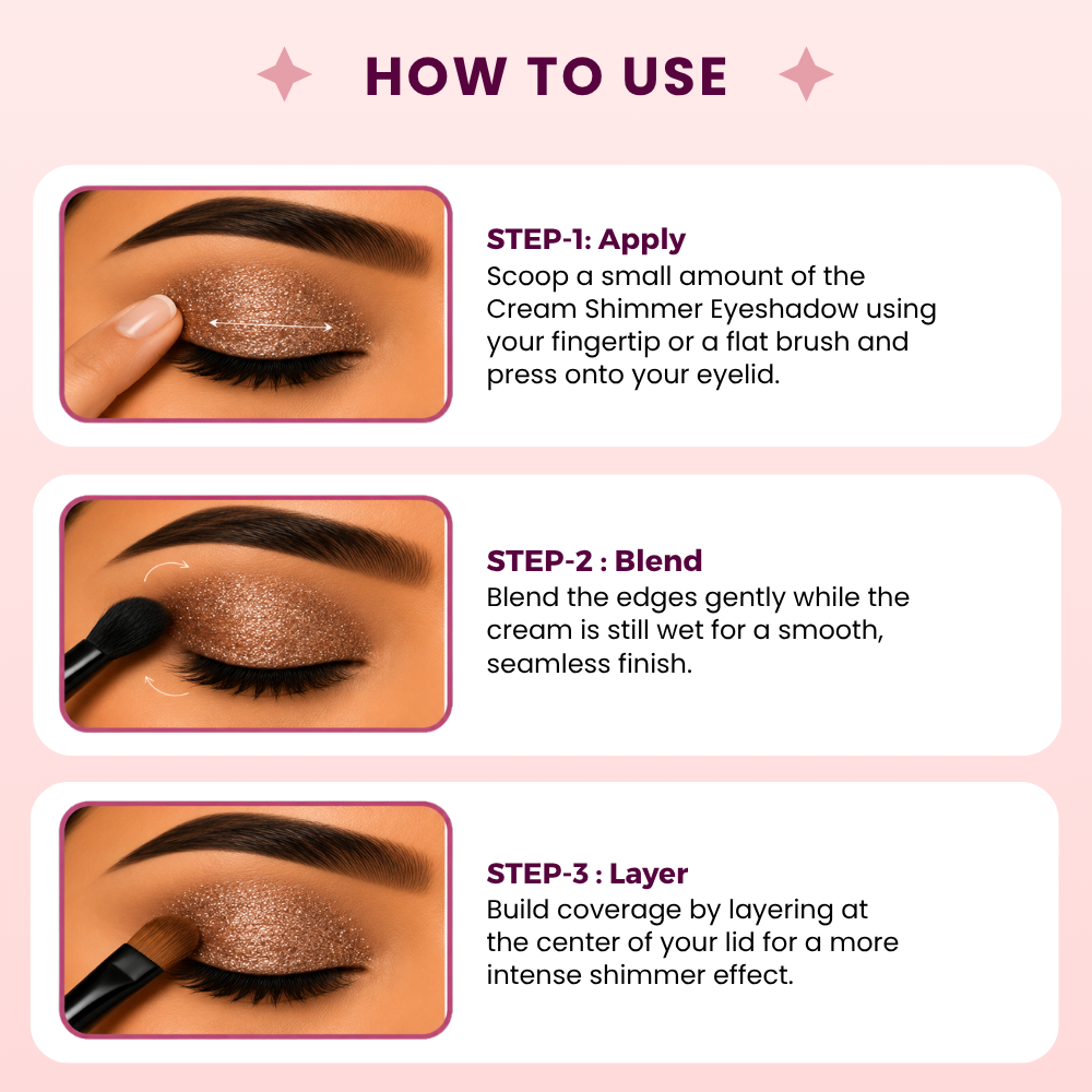 AMY LASHES Cream Shining Eyeshadow | Chocolate | Shining Finish | Pigmented Formula