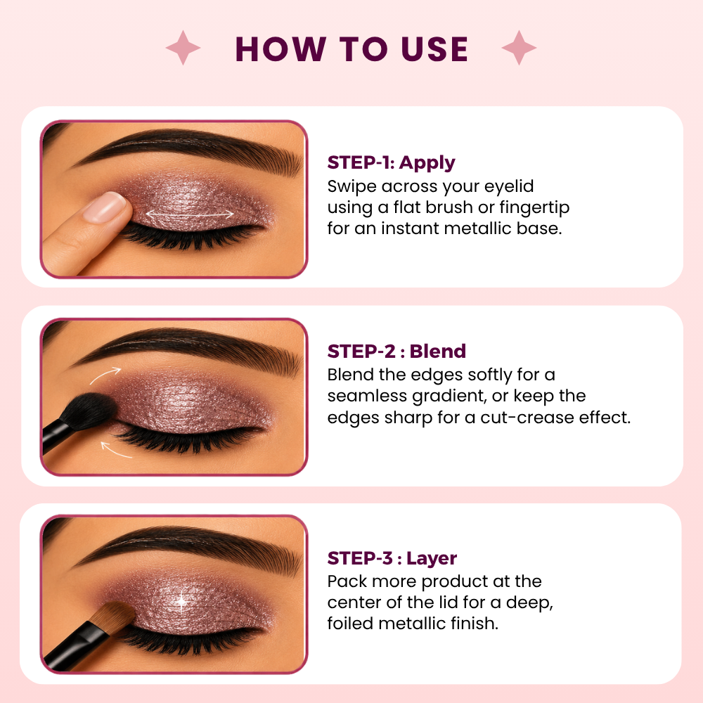 Lavender Sky Single Metallic Pressed Eyeshadow | Pigmented | Long-Wearing