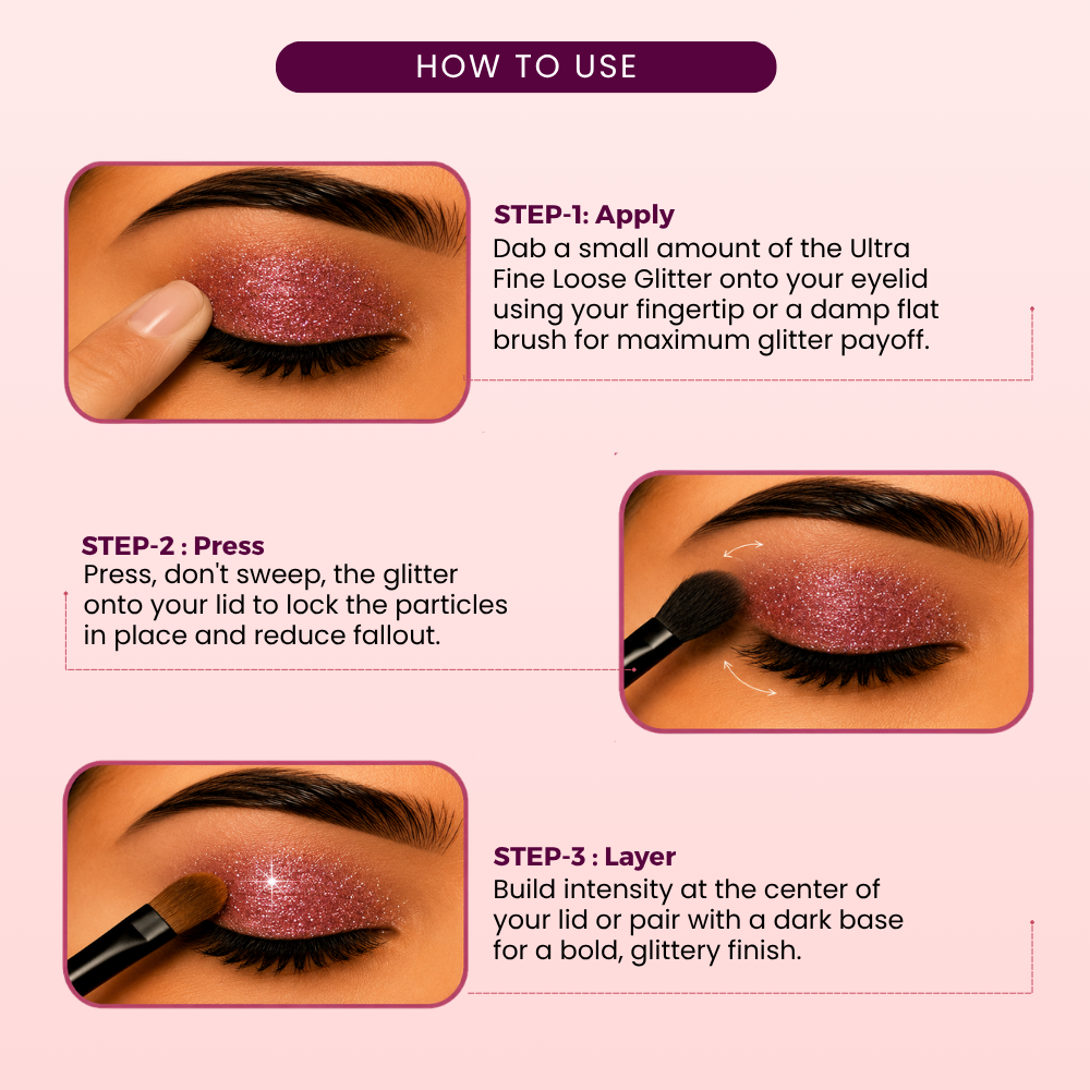 Purple Iris Ultra Fine Loose Glitters | Cosmetic Grade | Face Body Nail
