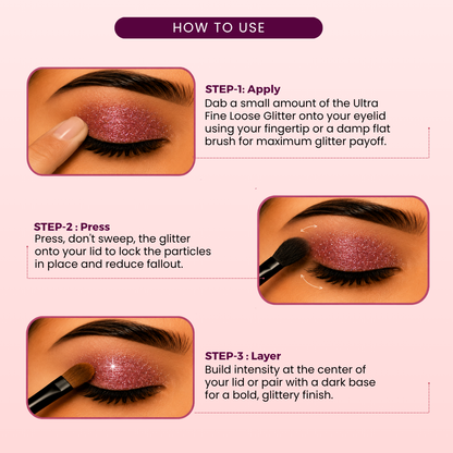 Purple Iris Ultra Fine Loose Glitters | Cosmetic Grade | Face Body Nail