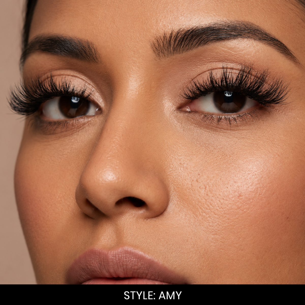 Amy False Eyelashes | Pair of 1 | Fake Eyelashes for Women | Soft Natural Look | Lightweight Band