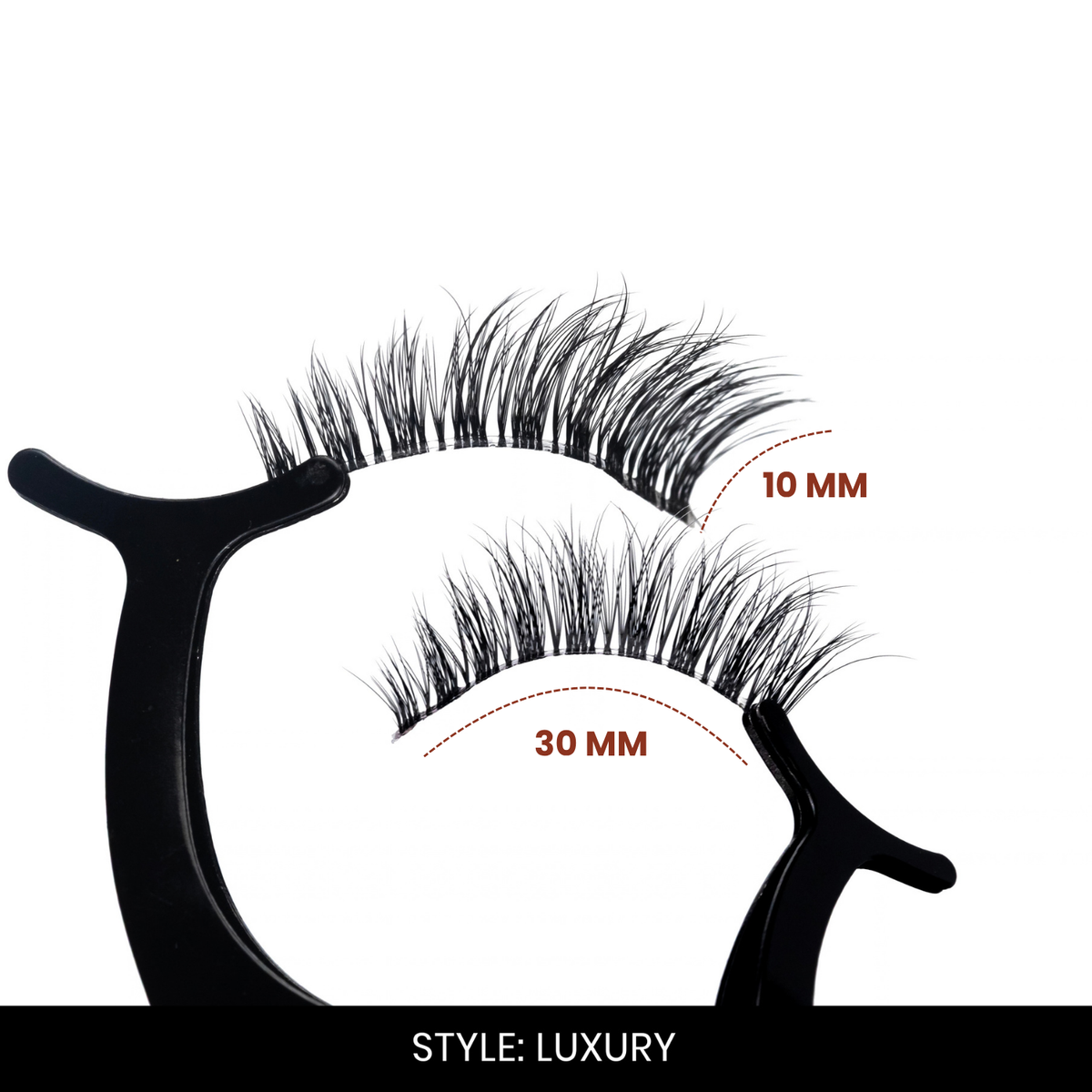 Luxury False Eyelashes | Pair of 20 | Fake Eyelashes for Women | Bridal & Wedding Look | Lightweight Band