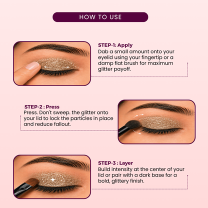 Vintage Gold Loose Glitters | Cosmetic Grade | Face and Body Use