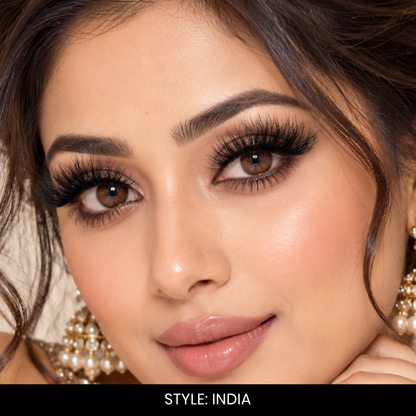 India False Eyelashes | Pair of 1 | Fake Eyelashes for Women | Bridal & Wedding Look | Lightweight Band