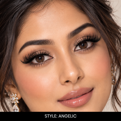 Angelic False Eyelashes | Pair of 1 | Fake Eyelashes for Women | Soft Natural Look | Lightweight Band