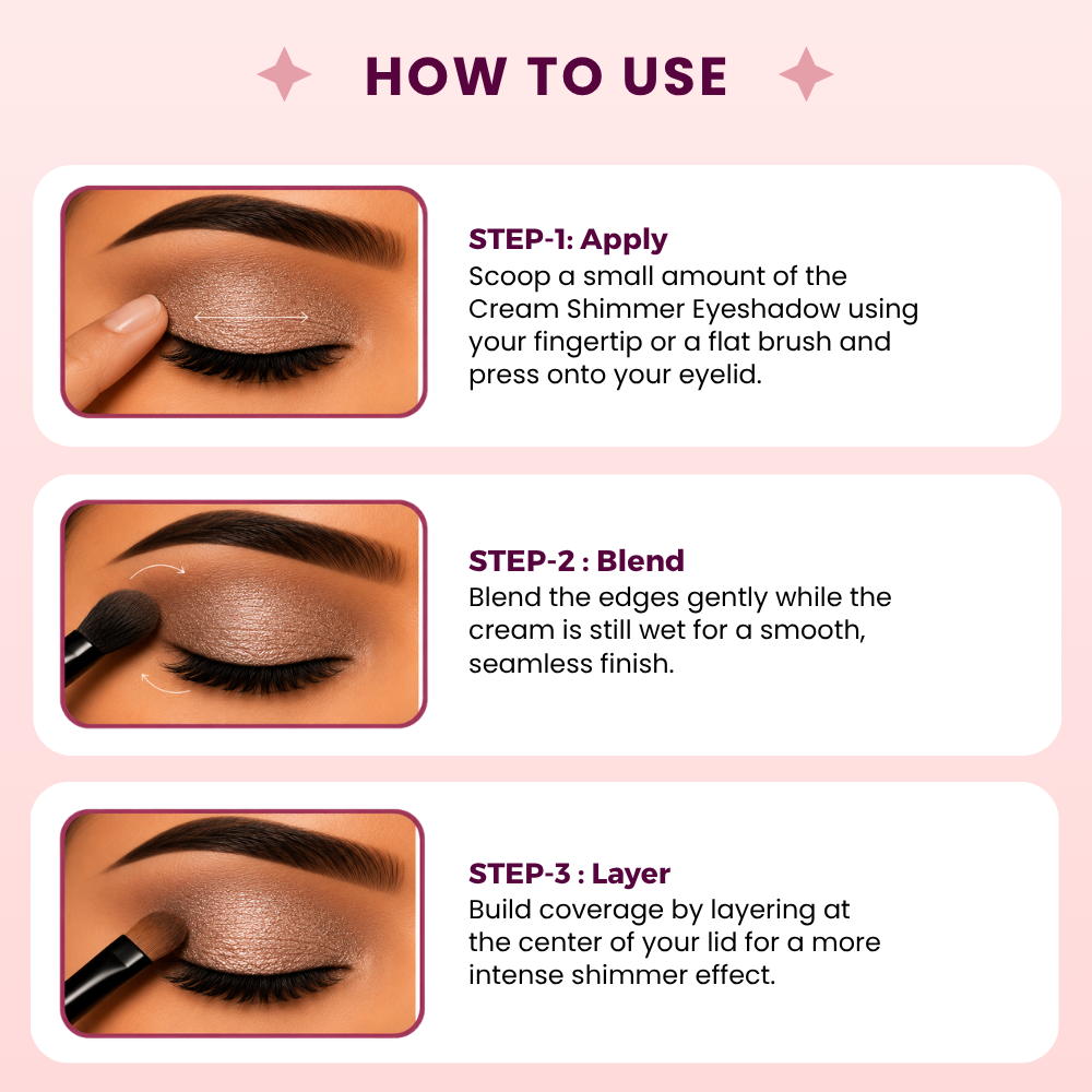 AMY LASHES Cream Shining Eyeshadow | Buttercup Shine | Shining Finish | Pigmented Formula
