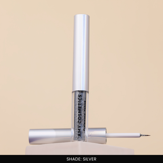 Silver Glitter Eyeliner | Sparkle Liner | Fine Tip Applicator