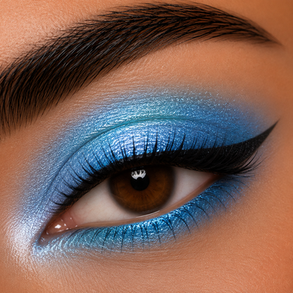 Aqua Blue Cream Shining Eyeshadow | Shimmer Finish | Pigmented Formula
