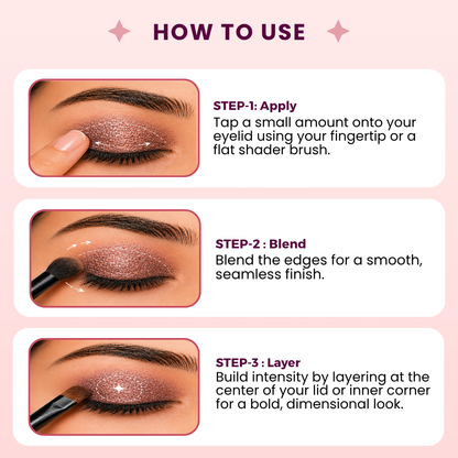 Purple Gold Loose Pigments | Highly Pigmented Eyeshadow Powder | Duochrome Finish