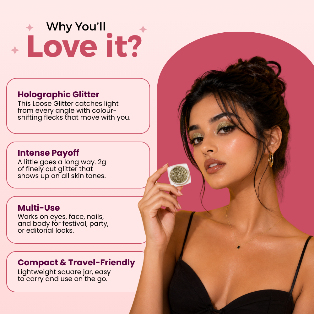 Dusti Loose Glitters | Cosmetic Grade | Face and Body Use