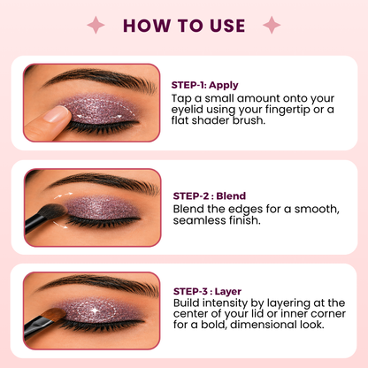 Blueish Green Loose Pigments | Highly Pigmented Eyeshadow Powder | Shimmer Finish
