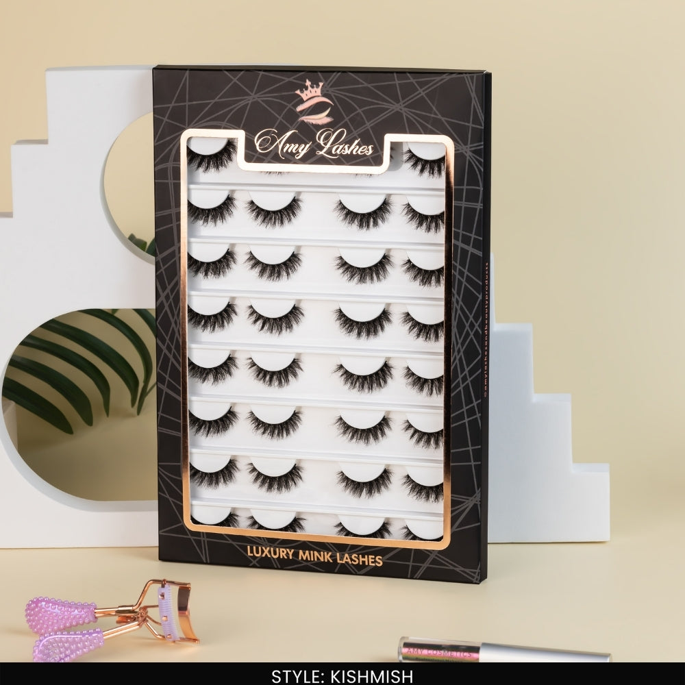 Kishmish False Eye Lashes | Natural Daily Wear | Vegan Cruelty-Free | Pair of 16